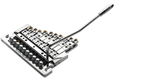 Kahler 2235-FF-CX Bright Chrome 10 String Stud Mount Multi Scale Guitar Bridge with Brass Cam and Brass Saddles