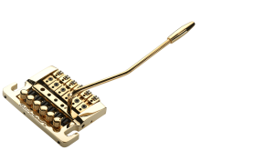 Kahler Professional 2200-GX Gold 6 String Stud Mount Tremolo Guitar Bridge with Steel Cam and Steel Rollers